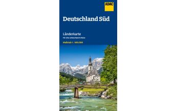 Road Maps Germany ADAC Länderkarte Deutschland Süd 1:500.000 ADAC Verlag