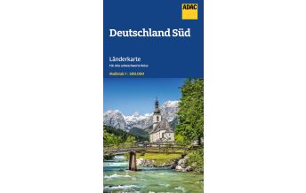 Road Maps Germany ADAC Länderkarte Deutschland Süd 1:500.000 ADAC Verlag