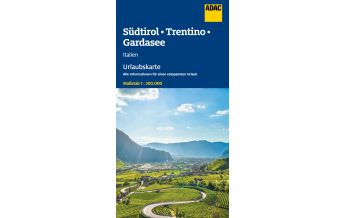 Straßenkarten Italien ADAC Urlaubskarte Südtirol, Trentino, Gardasee 1:200.000 ADAC Verlag
