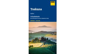 Road Maps Italy ADAC Urlaubskarte Toskana 1:200.000 ADAC Verlag