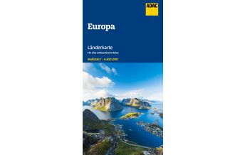 Straßenkarten Europa ADAC Länderkarte Europa 1:4,5 Mio. ADAC Verlag