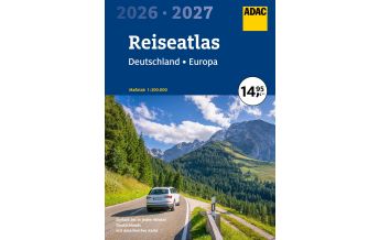 Road & Street Atlases ADAC Reiseatlas 2026/2027 Deutschland 1:200.000, Europa 1:4,5 Mio. ADAC Verlag