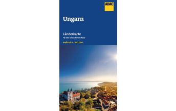 Road Maps Europe ADAC Länderkarte Ungarn 1:300.000 ADAC Verlag