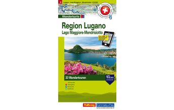 Wanderkarten Schweiz & FL Region Lugano, Mendrisiotto Hallwag Verlag