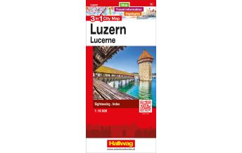 City Maps Luzern 3 in 1 City Map Hallwag Verlag