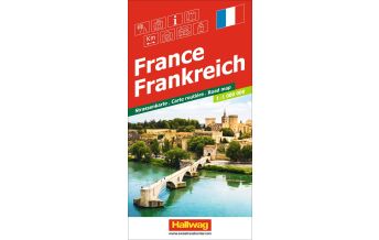 Straßenkarten Frankreich Frankreich Strassenkarte 1:1.000.000 Hallwag Verlag
