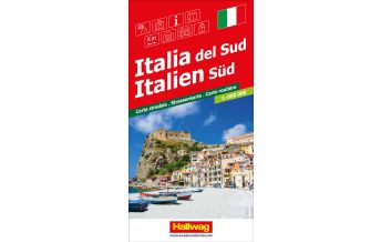 Road Maps Italy Italien Süd Strassenkarte 1:650 000 Hallwag Verlag