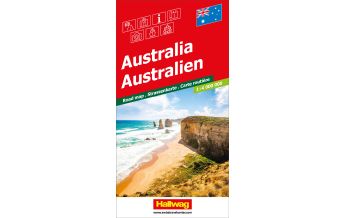 Straßenkarten Australien - Ozeanien Australien Strassenkarte 1:4 Mio. Hallwag Verlag