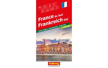 Road Maps France Hallwag Strassenkarte Frankreich Süd 1:600.000 Hallwag Verlag