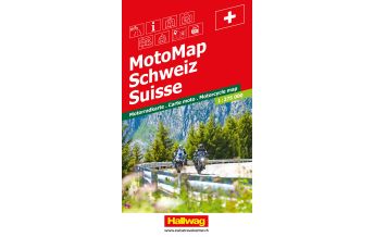 Motorradkarten Hallwag MotoMap Motorradkarte Schweiz 1:275.000 Hallwag Verlag