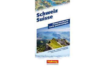 Straßenkarten Schweiz Hallwag Panoramakarte Schweiz Hallwag Verlag