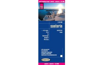 Straßenkarten World Mapping Project Reise Know-How Landkarte Santorin (1:25.000). Santorini Reise Know-How