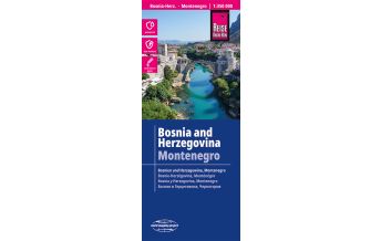 Straßenkarten Montenegro Reise Know-How Landkarte Bosnien-Herzegowina, Montenegro / Bosnia and Herzegovina, Montenegro (1:350.000) Reise Know-How