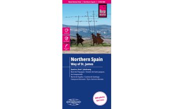 Straßenkarten Spanien Reise Know-How Landkarte Spanien Nord mit Jakobsweg | Northern Spain and Way of St. James (1:350.000) Reise Know-How