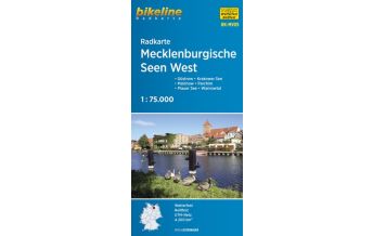 Cycling Maps Germany Bikeline-Radkarte RK-MV05, Mecklenburgische Seen West 1:75.000 Verlag Esterbauer GmbH