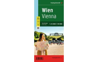 Stadtpläne Wien Touristenplan, 1:10.000 / 1:25.000 KOMPASS freytag & berndt