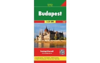 Stadtpläne Budapest, Stadtplan 1:27.500 KOMPASS freytag & berndt