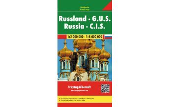 Straßenkarten Russland - G.U.S., Autokarte 1:2 - 1:8 Mio. KOMPASS freytag & berndt