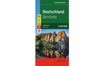 Road Maps Germany freytag & berndt Auto + Freizeitkarte Deutschland 1:700.000 Freytag-Berndt und ARTARIA