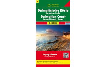 f&b Straßenkarten freytag & berndt Auto + Freizeitkarte Dalmatinische Küste Blatt 1, Kornaten - Zadar 1:100.000 Freytag-Berndt und ARTARIA