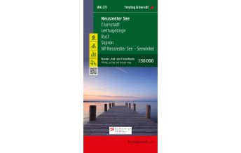 Hiking Maps Burgenland WK 271 Neusiedler See, Eisenstadt, Leithagebirge, Rust, Sopron/Ödenburg, NP Neusiedler See-Seewinkel, Hiking Map 1:50.000 Freytag-Berndt und ARTARIA