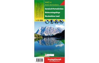 Wanderkarten Bayern WK D 4 Garmisch-Partenkirchen - Wettersteingebirge - Werdenfelser Land, Wanderkarte 1:25.000 KOMPASS freytag & berndt