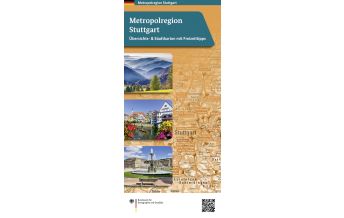 Straßenkarten Deutschland Metropolregion Stuttgart 1:250.000 Bundesamt deuts