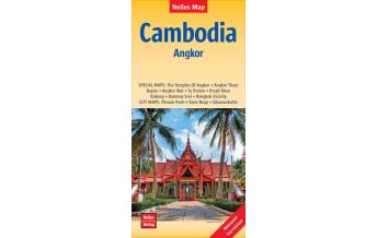 Straßenkarten Asien Nelles Maps Cambodia, Angkor, Polyart-Ausgabe Nelles-Verlag