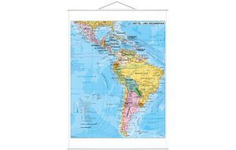 Amerika Stiefel Wandkarte Mittel- und Südamerika politisch 1:7.000.000 Stiefel GmbH