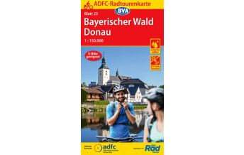 Cycling Maps Austria ADFC-Radtourenkarte 23, Bayerischer Wald, Donau 1:150.000 BVA BikeMedia