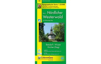 Hiking Maps Germany Nördlicher Westerwald, Blatt 3, Betzdorf, Wissen, Kirchen (Sieg), (WR) Landesvermessungsamt Rheinland-Pfalz