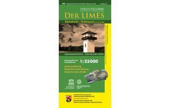 Wanderkarten Deutschland Der Limes (WR), Obergermanisch-Raetischer Limes, Rheinbrohl - Holzhausen an der Haide Landesvermessungsamt Rheinland-Pfalz