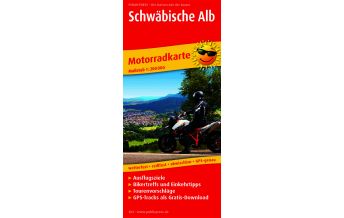 Straßenkarten Deutschland Schwäbische Alb, Motorradkarte 1:200.000 KOMPASS freytag & berndt