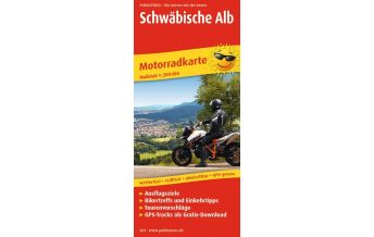 Road Maps Germany Schwäbische Alb, Motorradkarte 1:200.000 Freytag-Berndt und ARTARIA