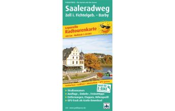 Radkarten Deutschland Saaleradweg, Radtourenkarte 1:50.000 KOMPASS freytag & berndt