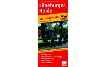 Motorradkarten Deutschland Lüneburger Heide, Motorradkarte 1:200.000 KOMPASS freytag & berndt