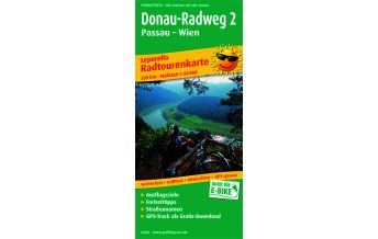 Donau-Radweg 2, Passau - Wien, Radtourenkarte 1:50.000 Freytag-Berndt und ARTARIA