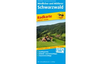Radkarten Deutschland Nördlicher und Mittlerer Schwarzwald, Radkarte 1:100.000 KOMPASS freytag & berndt