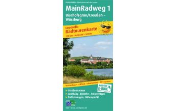 Cycling Maps Germany MainRadweg 1, Bischofsgrün/Creußen - Würzburg, Radtourenkarte 1:50.000 Freytag-Berndt und ARTARIA