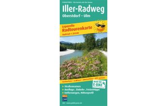 Radkarten Deutschland Iller-Radweg, Radtourenkarte 1:50.000 KOMPASS freytag & berndt
