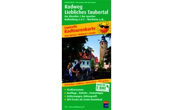 Cycling Maps Germany Radweg Liebliches Taubertal, Radtourenkarte 1:50.000 Freytag-Berndt und ARTARIA