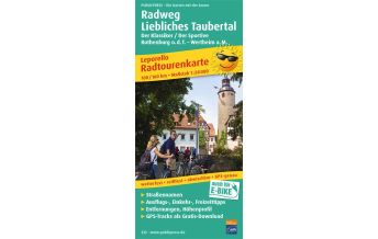 Radkarten Deutschland Radweg Liebliches Taubertal, Radtourenkarte 1:50.000 KOMPASS freytag & berndt