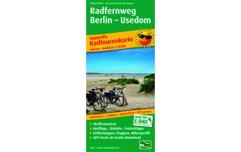 Radkarten Deutschland Radfernweg Berlin - Usedom 1:50.000, Leporello Radtourenkarte KOMPASS freytag & berndt