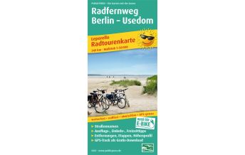 Cycling Maps Germany Radfernweg Berlin - Usedom 1:50.000, Leporello Radtourenkarte Freytag-Berndt und ARTARIA