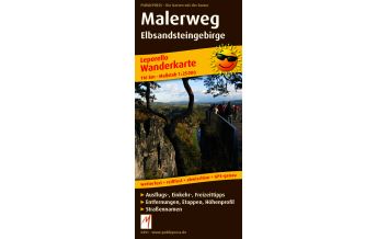 Wanderkarten Deutschland Malerweg - Elbsandsteingebirge, Wanderkarte 1:25.000 KOMPASS freytag & berndt
