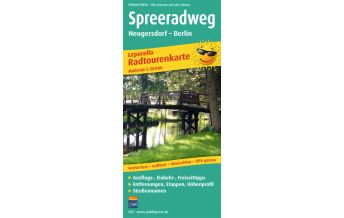 Radkarten Deutschland Spreeradweg, Radtourenkarte 1:50.000 KOMPASS freytag & berndt
