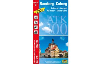 Hiking Maps ATK100-3 Bamberg-Coburg (Amtliche Topographische Karte 1:100000) LDBV