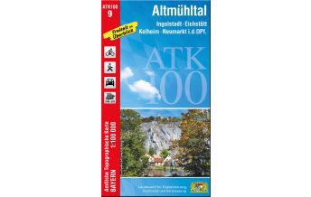 Wanderkarten Bayern ATK100-9 Altmühltal (Amtliche Topographische Karte 1:100000) LDBV