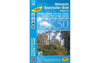 Hiking Maps UK50-28 Naturpark Bayerischer Wald - westlicher Teil LDBV