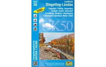 Hiking Maps UK50-36 Landkreis Dingolfing-Landau LDBV